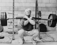 Dave Draper, front squat